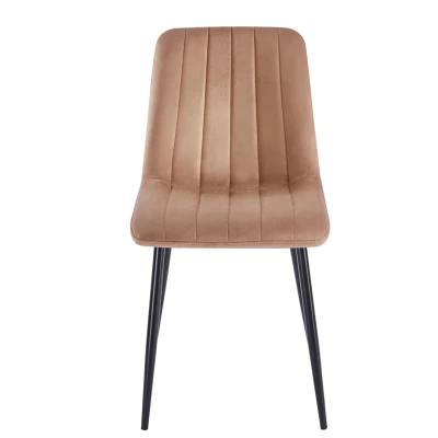 TABRIA Polsterstuhl für Esszimmer – Cappuccino/Schwarz