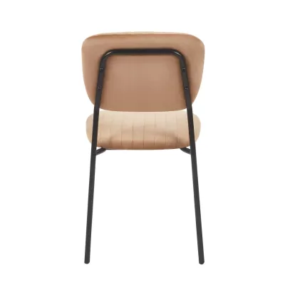Esszimmerstuhl NIGISA – Cappuccino/Schwarz