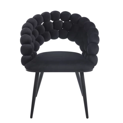 GERTI Designer-Esszimmerstuhl – schwarz