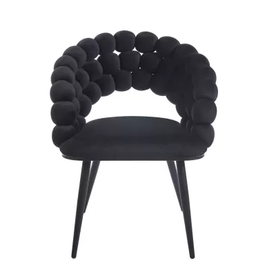 GERTI Designer-Esszimmerstuhl – schwarz