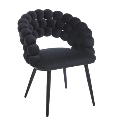 GERTI Designer-Esszimmerstuhl – schwarz