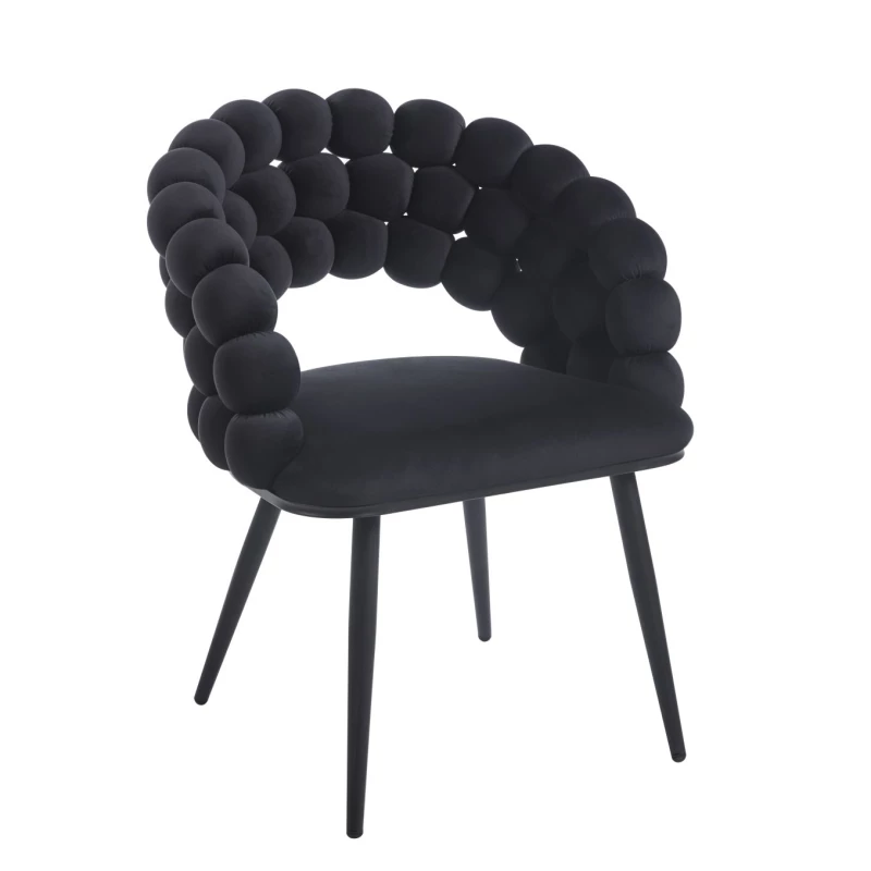 GERTI Designer-Esszimmerstuhl – schwarz