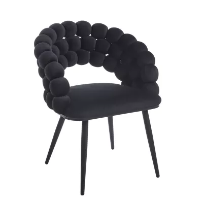 GERTI Designer-Esszimmerstuhl – schwarz