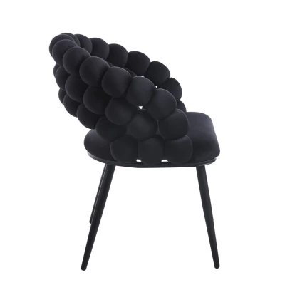 GERTI Designer-Esszimmerstuhl – schwarz
