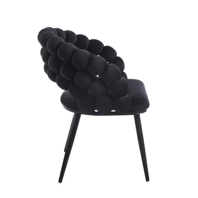 GERTI Designer-Esszimmerstuhl – schwarz