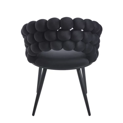 GERTI Designer-Esszimmerstuhl – schwarz
