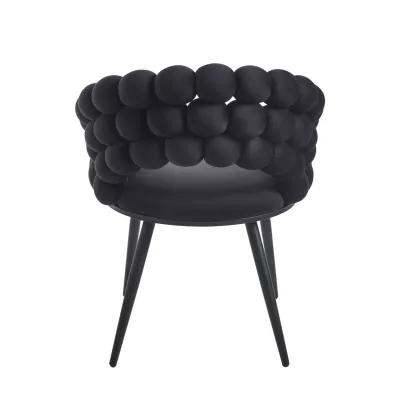 GERTI Designer-Esszimmerstuhl – schwarz