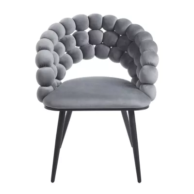 GERTI Designer-Esszimmerstuhl - grau/schwarz