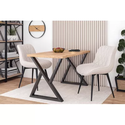 GEOVANA Polstersessel – beige/schwarz