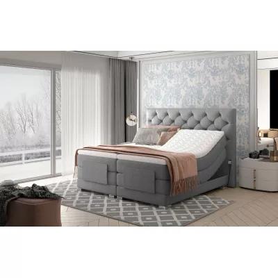 Verstellbares Doppelbett 180x200 LIVANO - braun