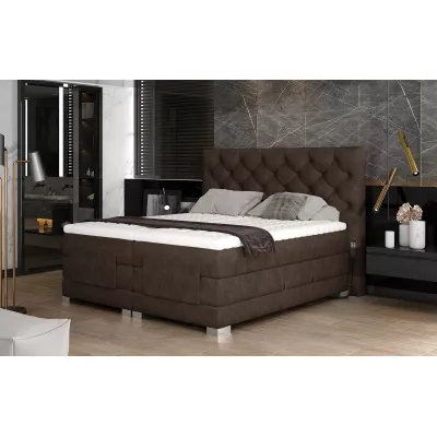 Elektrisch verstellbares Bett 160x200 LIVANO - braun