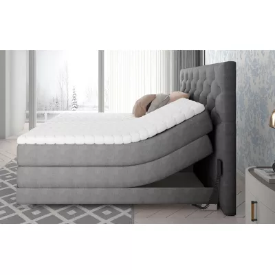 Verstellbares Boxspringbett 140x200 LIVANO - Esche