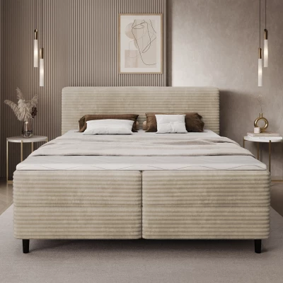 Doppelbett (180x200 cm) CELINO - Hellbeige
