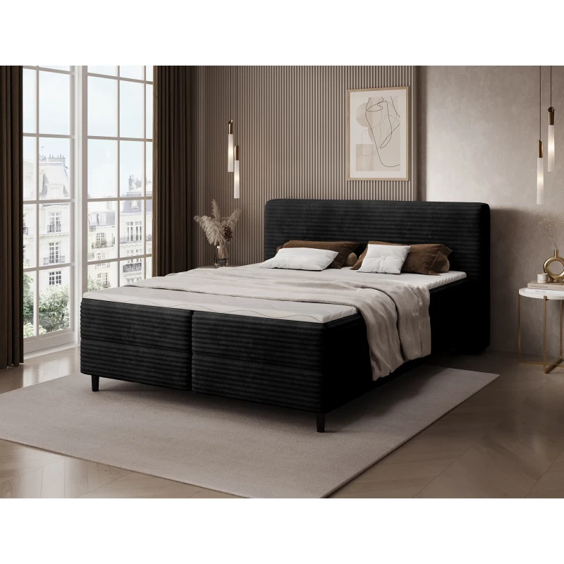 Doppelbett (180x200 cm) CELINO - schwarz
