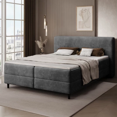 Doppelbett (180x200 cm) CELINO - grau