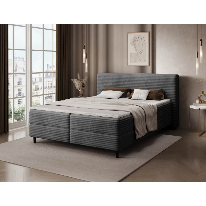Doppelbett (180x200 cm) CELINO - grau
