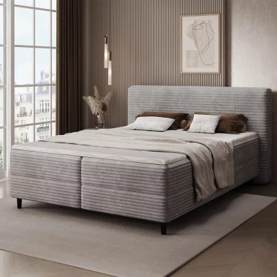 Doppelbett (180x200 cm) CELINO - hellgrau