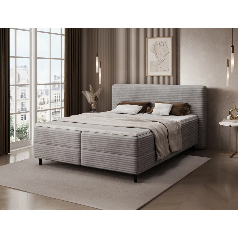 Doppelbett (180x200 cm) CELINO - hellgrau