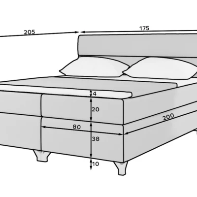Doppelbett ESTORIA 160x200 - rosa