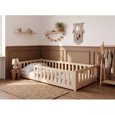 Kindereinzelbett 80x180 MAILA mit Rausfallschutz - Kiefer