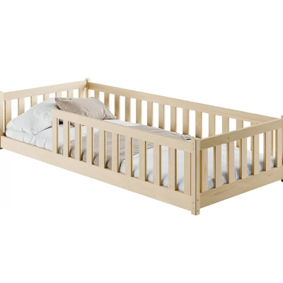 Kindereinzelbett 80x180 MAILA mit Rausfallschutz - Kiefer
