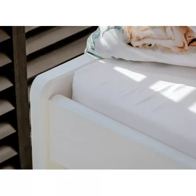 Kinderbett mit Zustellbett und Stauraum HERMIONA – 90x200, Weiß