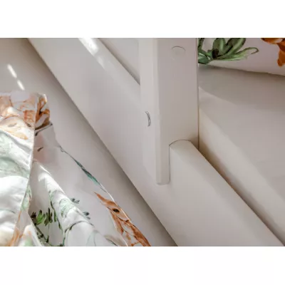 Kinderbett mit Zustellbett und Stauraum HERMIONA – 90x200, Weiß