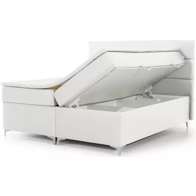 Boxspringbett mit Beleuchtung 140x200 ESTORIA - Dunkelgrau