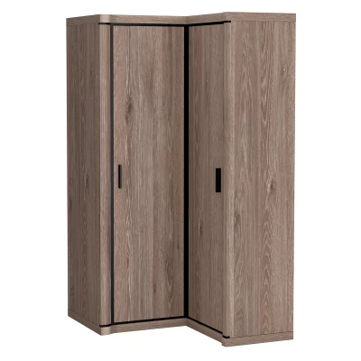 Eckschrank AIRA – Breite 100 cm, Trüffeleiche