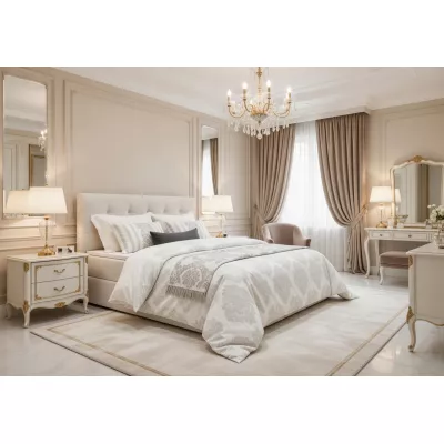 Doppelbett 180x200 mit Stauraum STIG 2 - beige