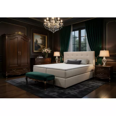 Doppelbett 180x200 mit Stauraum STIG 2 - beige