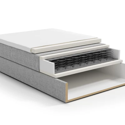 Doppelbett 180x200 mit Stauraum STIG 2 - Anthrazit
