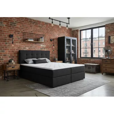 Doppelbett 180x200 mit Stauraum STIG 2 - Anthrazit