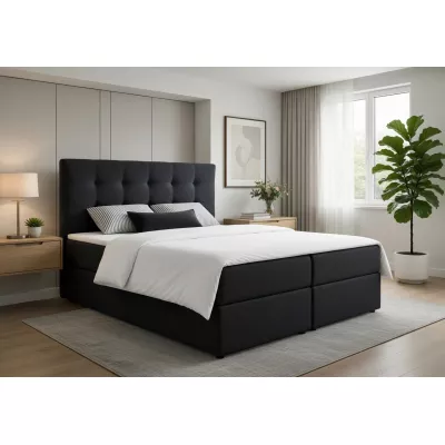Doppelbett 180x200 mit Stauraum STIG 2 - Anthrazit