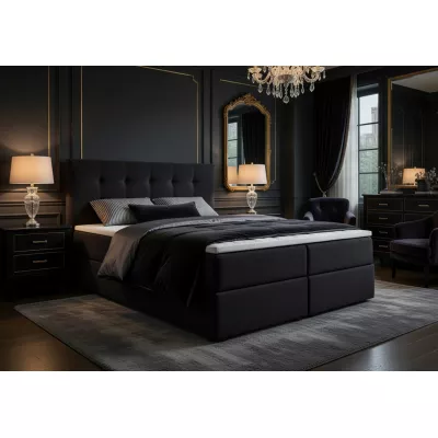 Doppelbett 180x200 mit Stauraum STIG 2 - Anthrazit