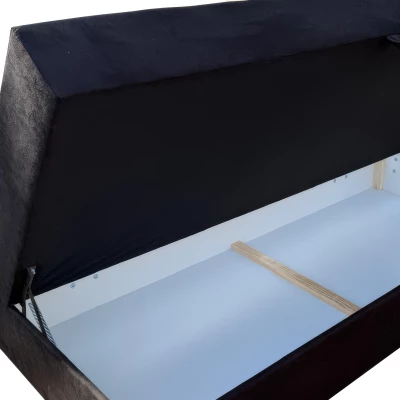Doppelbett 180x200 mit Stauraum STIG 2 - Anthrazit