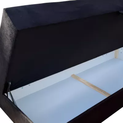 Doppelbett 180x200 mit Stauraum STIG 2 - Anthrazit