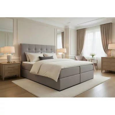 Doppelbett 180x200 mit Stauraum STIG 2 - grau