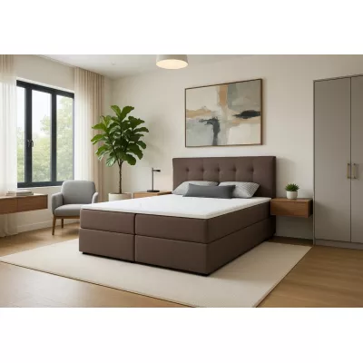 Doppelbett 180x200 mit Stauraum STIG 2 - braun