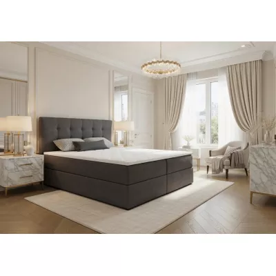 Doppelbett 180x200 mit Stauraum STIG 2 - grau