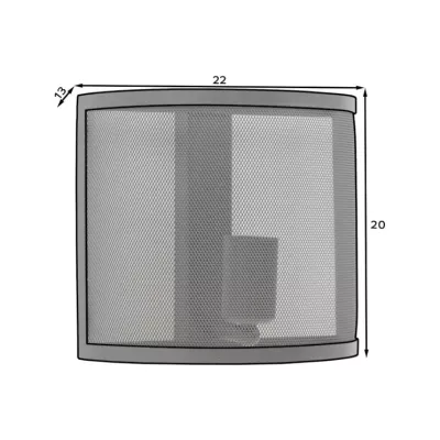 Moderne Wandleuchte GORMAR – schwarz
