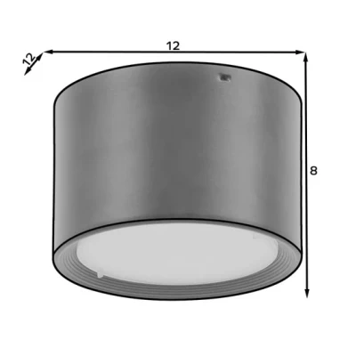 VALLUM LED-Deckenleuchte – schwarz