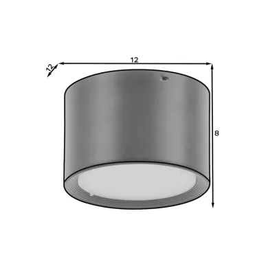 VALLUM LED-Deckenleuchte – schwarz