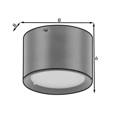 Moderne LED-Deckenleuchte VALLUM – schwarz