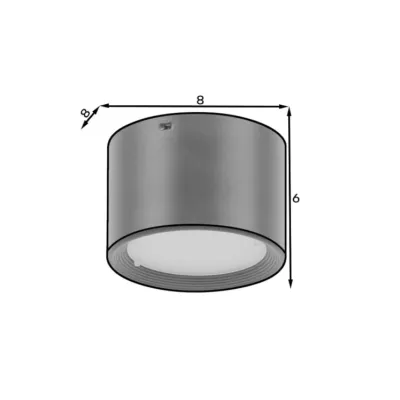 Moderne LED-Deckenleuchte VALLUM – schwarz