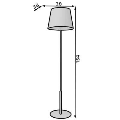 Stehlampe Skandinavische VESPILLO – weiß