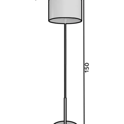 Skandinavische Stehlampe VESPILLO - weiß