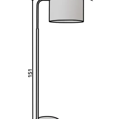 VESPILLO Stehleuchte - weiß
