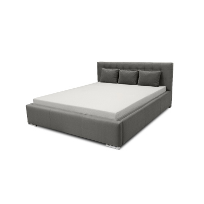 Soffio Polsterbett mit Stauraum Hellgrau 160 x 200