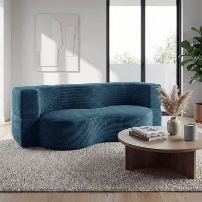 SAMIRA Designersofa - blau